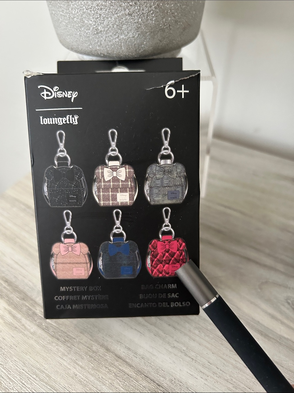 Loungefly Minnie Mouse Mini Bag Charm NIB
